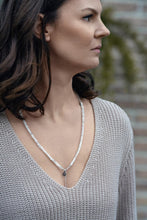 Load image into Gallery viewer, Set of Moonstone A+ Delicate Silver Bracelet and Necklace for Women "Intuition"