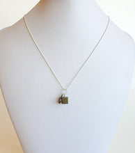 Load image into Gallery viewer, Pyrite Pendant with Chain for Women Silver 925 "Positive vibe"