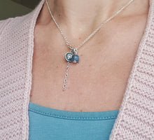 Load image into Gallery viewer, Delicate Kyanite A+ from Brasil Silver Pendant "Elevation"